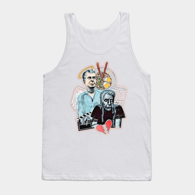 CRAZY LIFE BOURDAIN CELEBRITY CHEF Tank Top by elSALMA